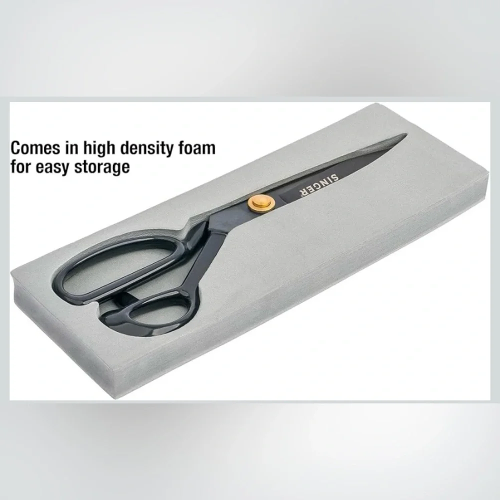 Singer 10in Forged Heavy-Duty Black Sewing Scissors, NEW in box - Picture 4 of 10